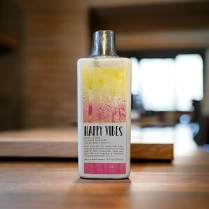 NEW! BATH & BODY WORKS HAPPY VIBES 24 HOUR MOISTURE BODY LOTION 8 OZ